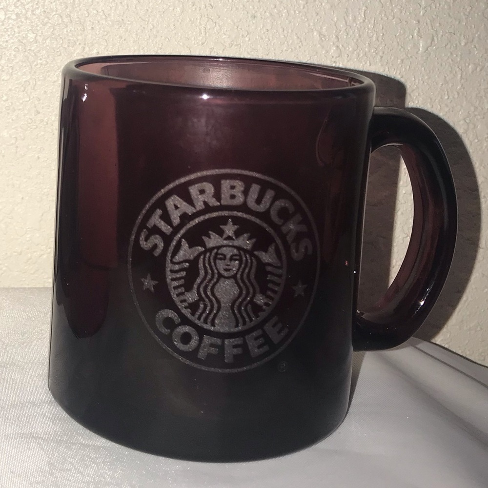 Starbucks etched glass mugs-rare color - Picture 4 of 7